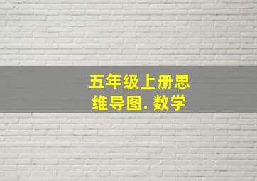 五年级上册思维导图. 数学